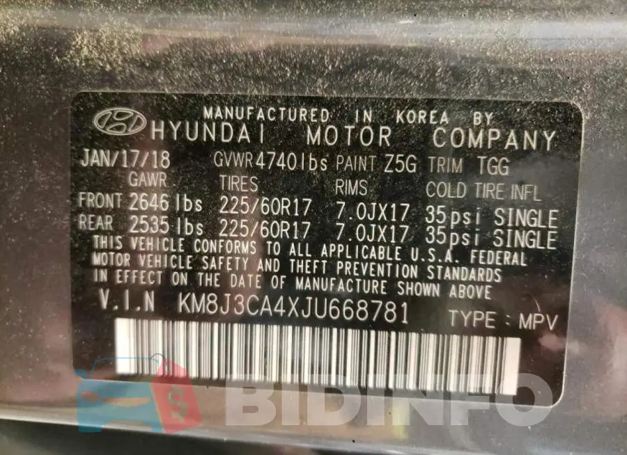 KM8J3CA4XJU668781 Photo# 12