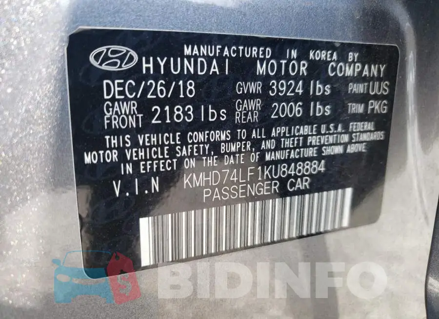 KMHD74LF1KU848884 Photo# 13