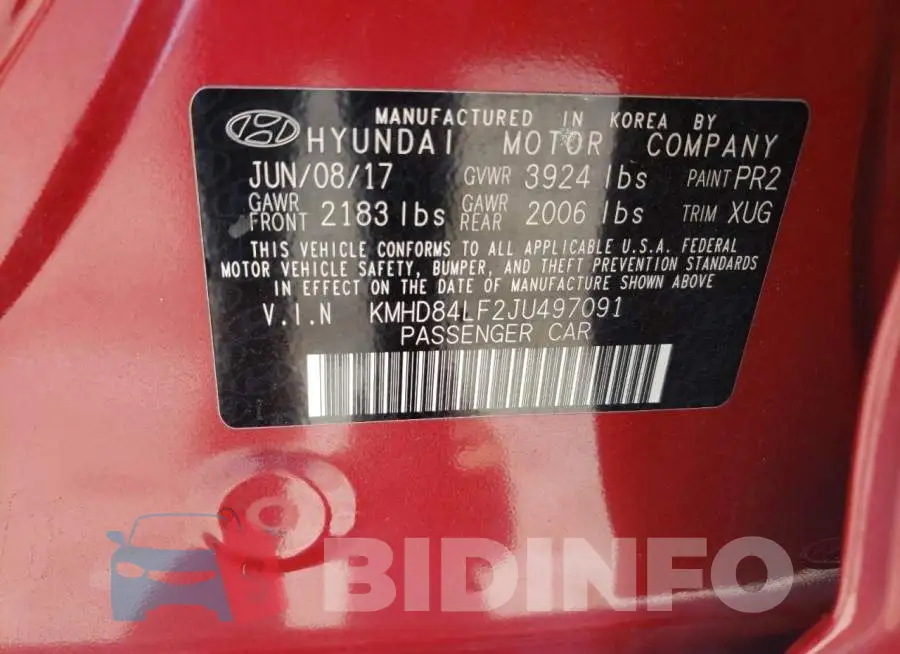 KMHD84LF2JU497091 Photo# 12