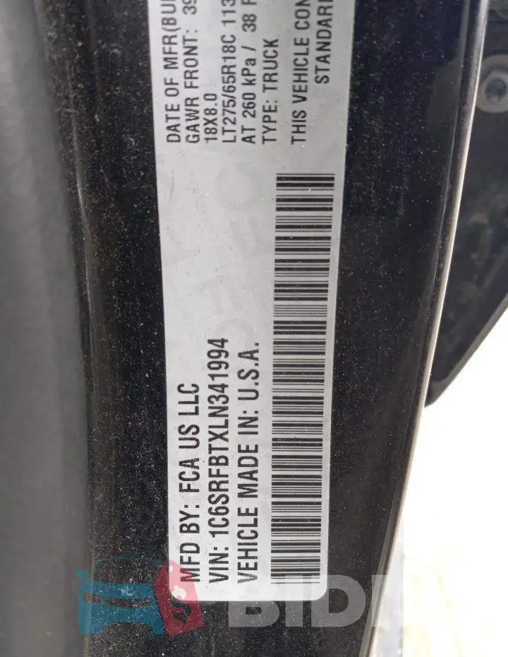 1C6SRFBTXLN341994 Photo# 13