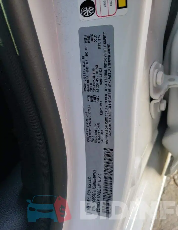 1C6SRFHT2MN640078 Photo# 12