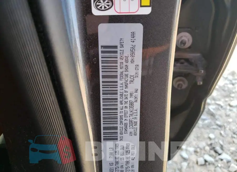 1C6SRFLT0LN135887 Photo# 12