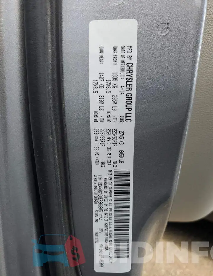 2C4RRGAG0ER360805 Photo# 13