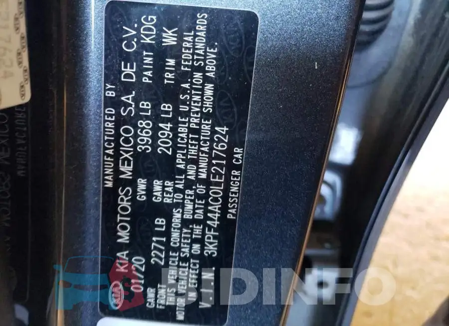 3KPF44AC0LE217624 Photo# 12