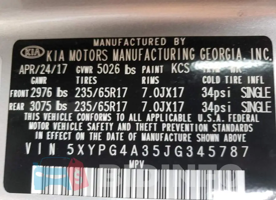5XYPG4A35JG345787 Photo# 14