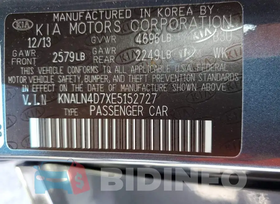 KNALN4D7XE5152727 Photo# 12