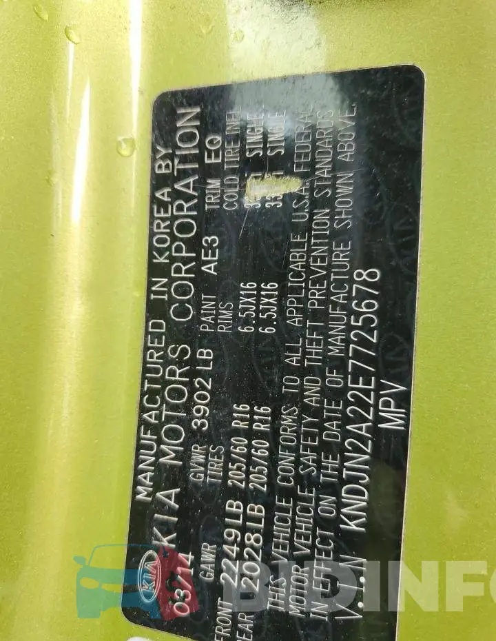 KNDJN2A22E7725678 Photo# 12