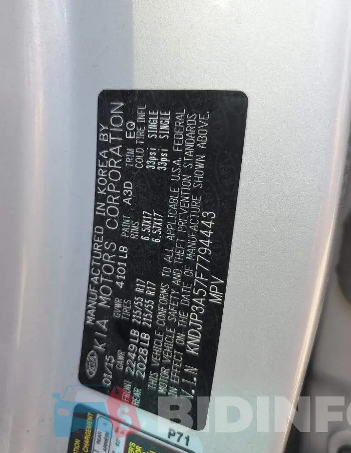 KNDJP3A57F7794443 Photo# 13