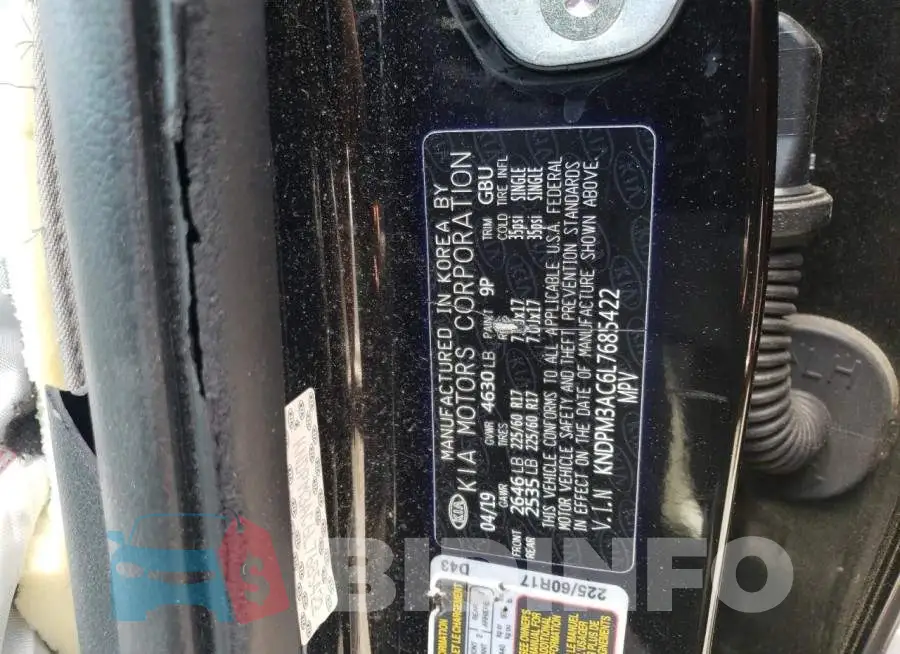 KNDPM3AC6L7685422 Photo# 14