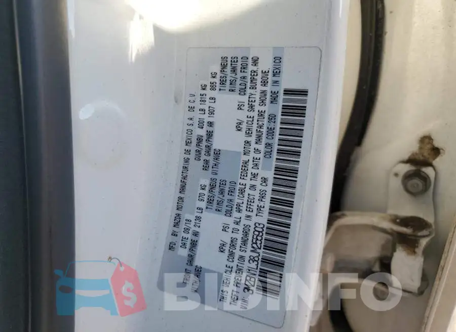 3MZBN1L38JM255903 Photo# 12