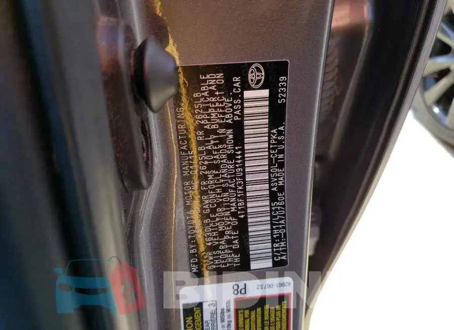 4T1BF1FK3FU914441 Photo# 12