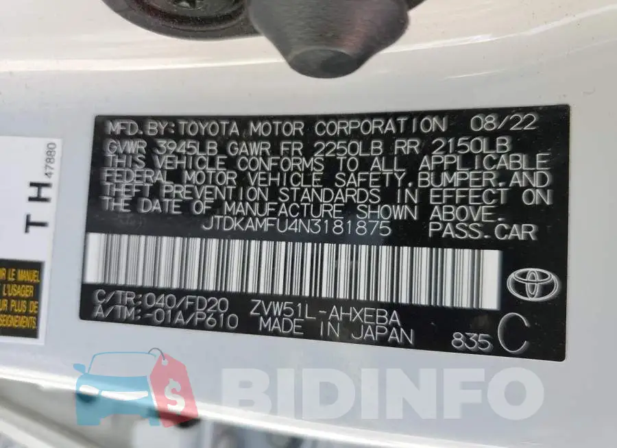 JTDKAMFU4N3181875 Photo# 12