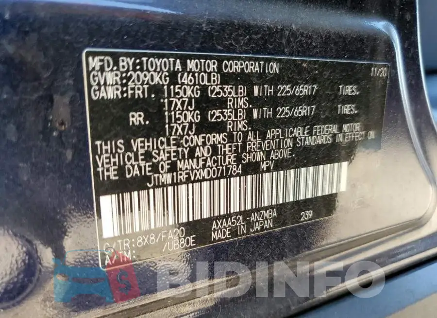 JTMW1RFVXMD071784 Photo# 12