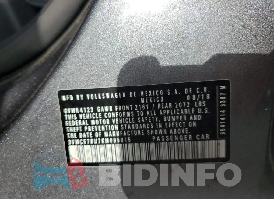 3VWC57BU7KM095015 Photo# 12