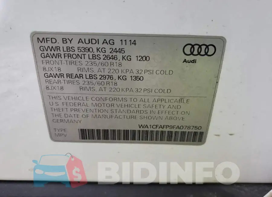 WA1CFAFP9FA078750 Photo# 14