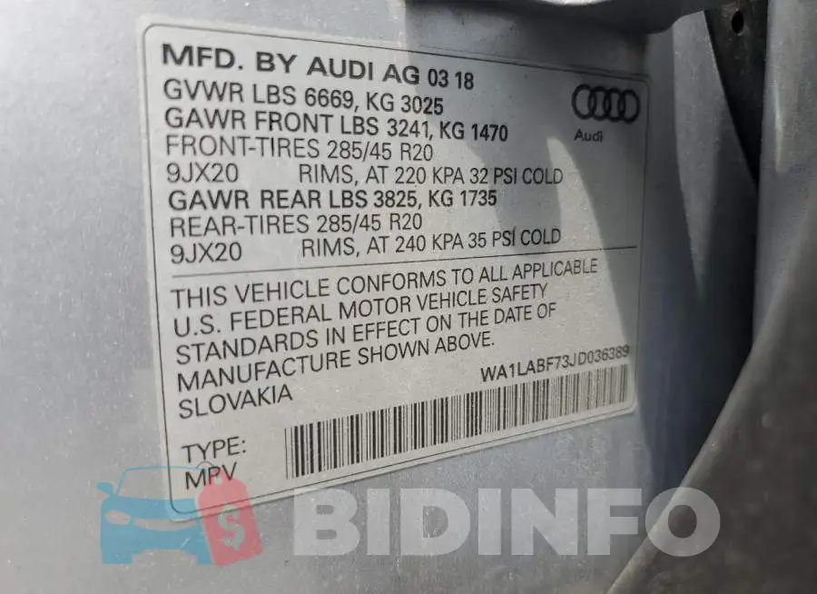 WA1LABF73JD036389 Photo# 13