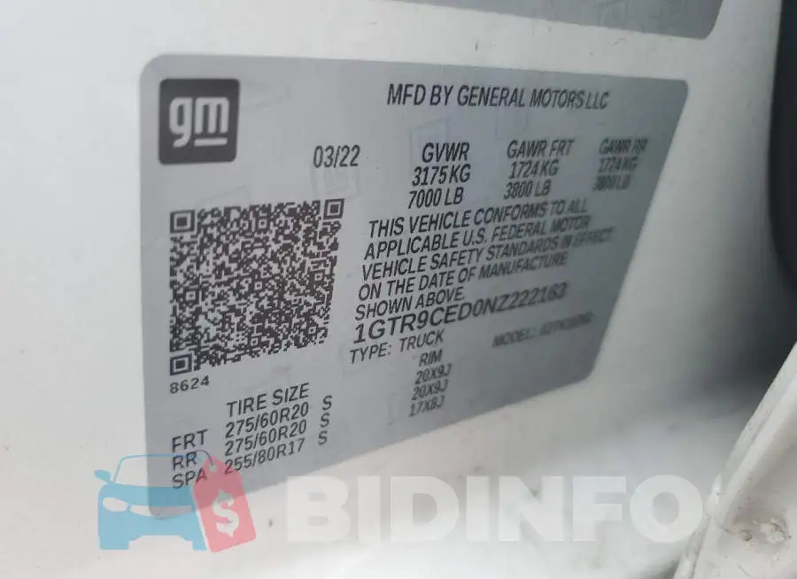 1GTR9CED0NZ222163 Photo# 12