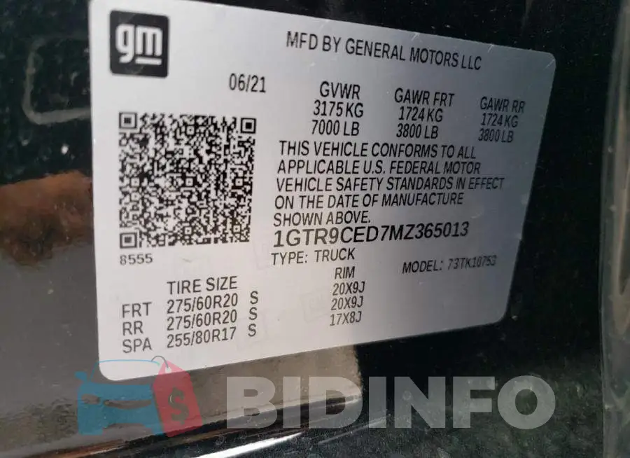 1GTR9CED7MZ365013 Photo# 12