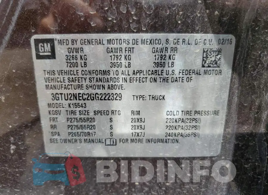 3GTU2NEC2GG222329 Photo# 12