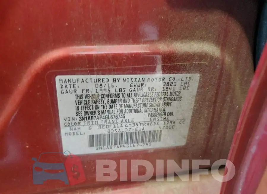 3N1AB7AP4GL676745 Photo# 12