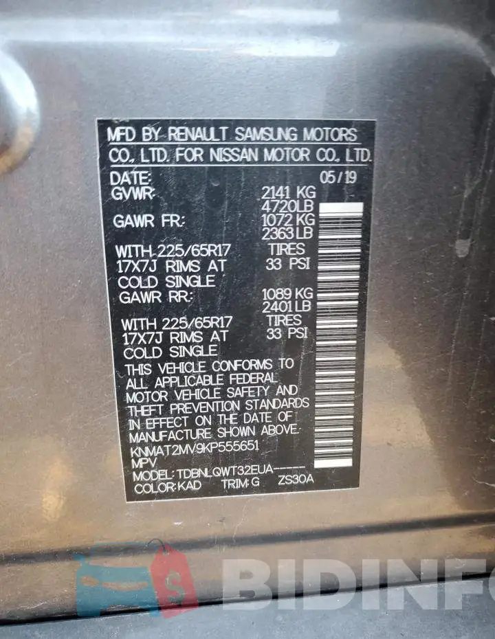 KNMAT2MV9KP555651 Photo# 14