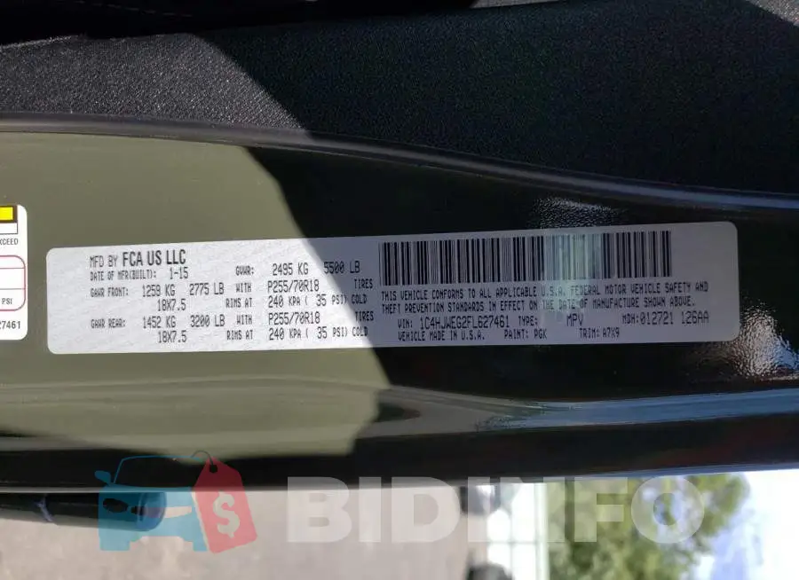 1C4HJWEG2FL627461 Photo# 13