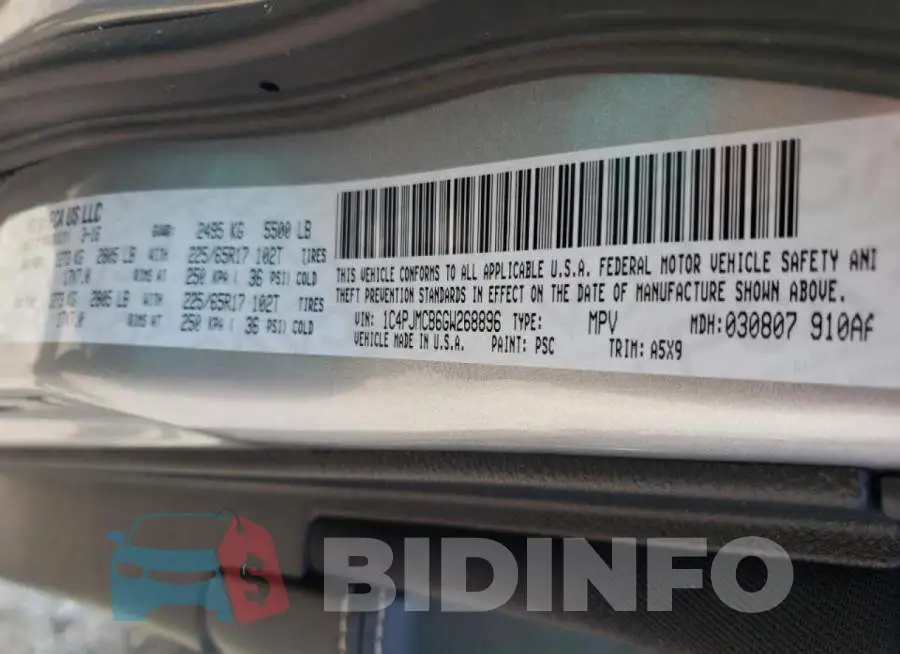 1C4PJMCB6GW268896 Photo# 13