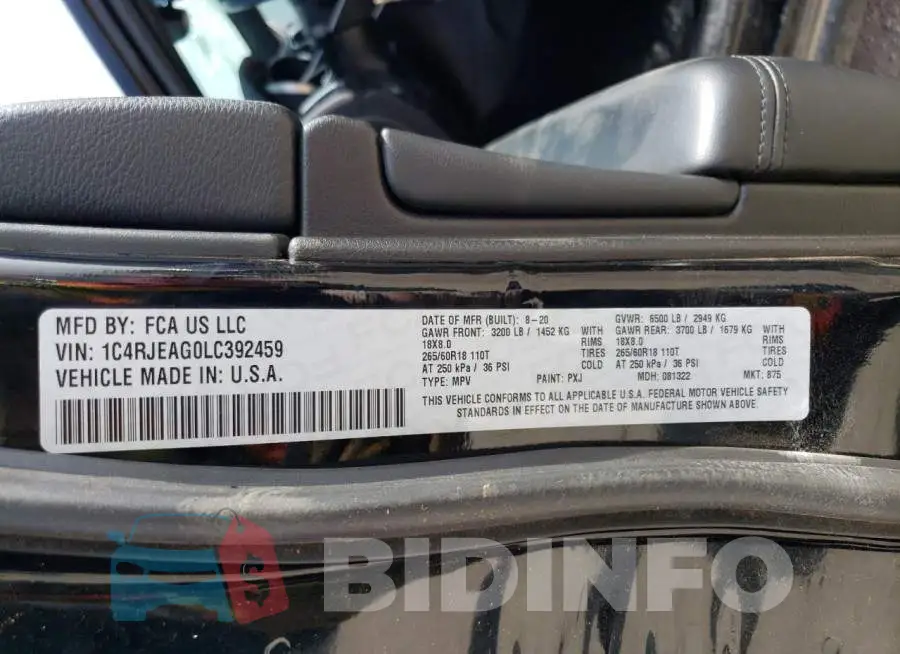 1C4RJEAG0LC392459 Photo# 13