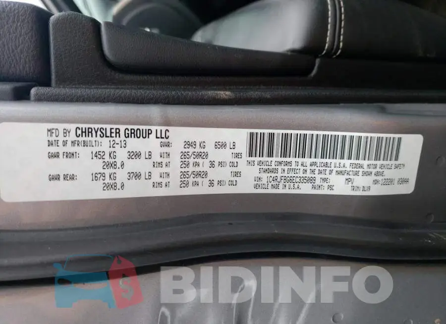 1C4RJFBG6EC335089 Photo# 14