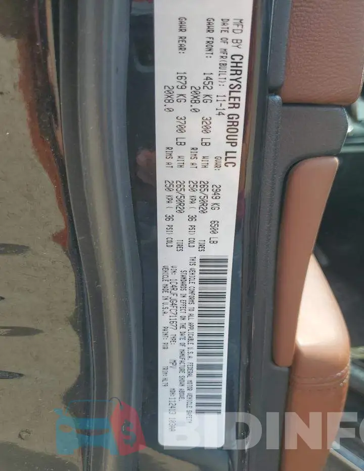 1C4RJFJG4FC711677 Photo# 13