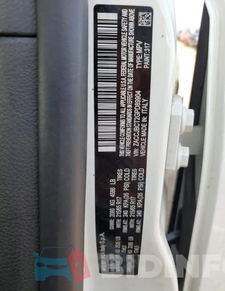 ZACCJBCT2GPD89904 Photo# 13