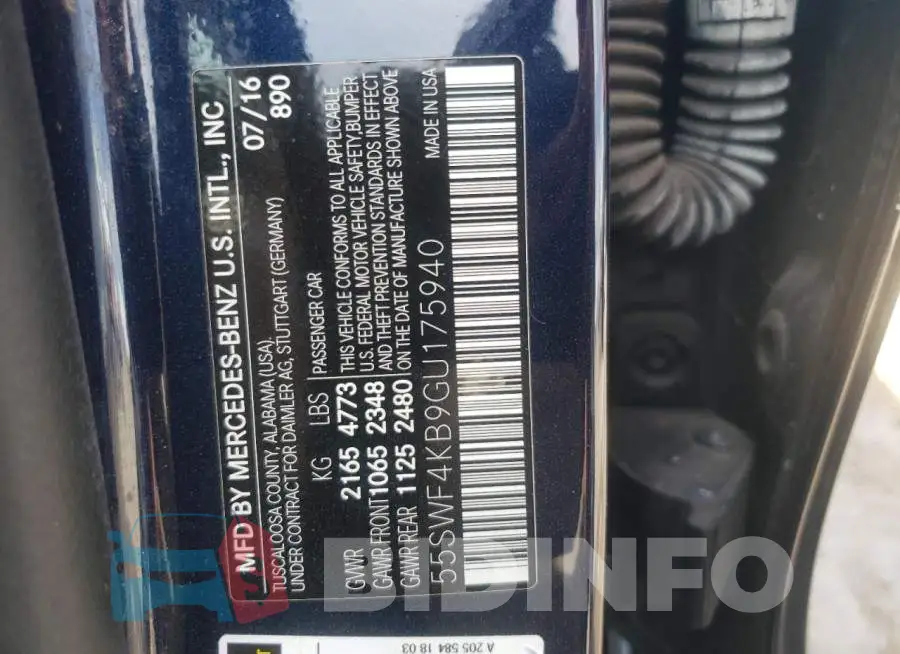 55SWF4KB9GU175940 Photo# 12