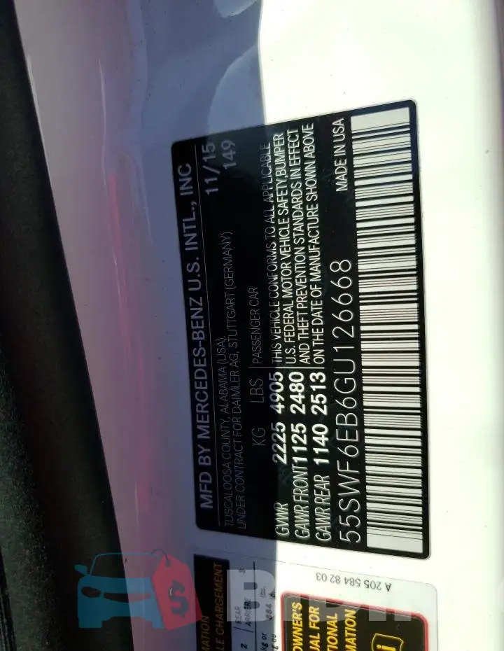 55SWF6EB6GU126668 Photo# 12