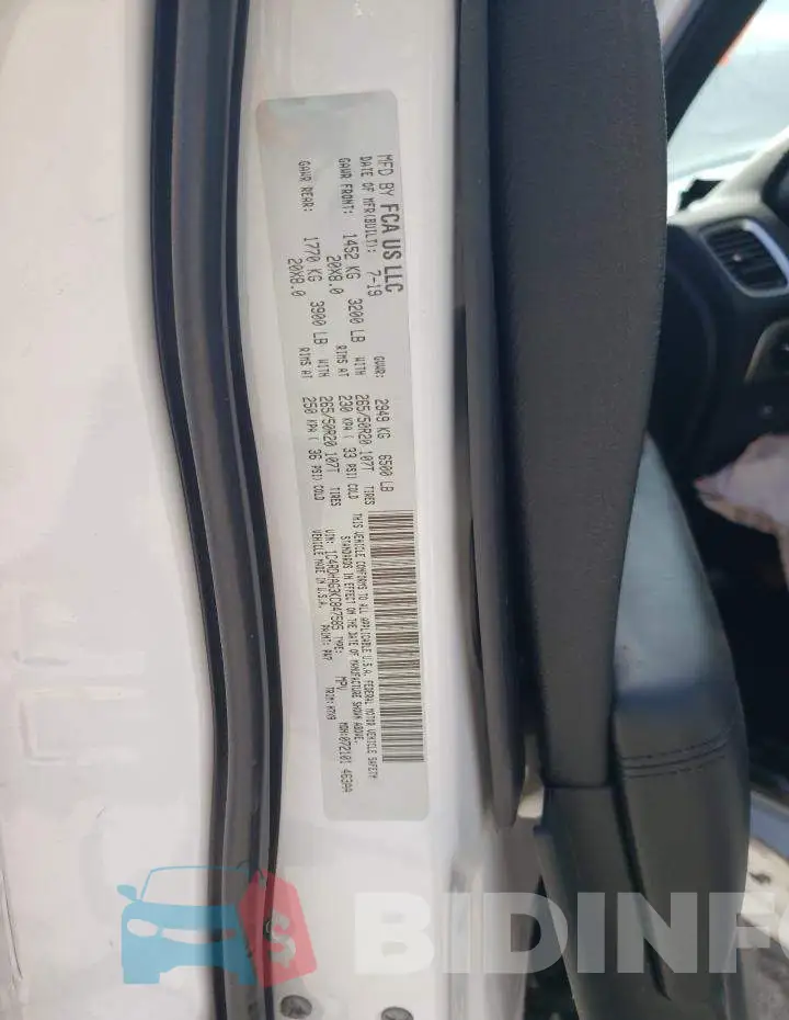 1C4RDHAG3KC847585 Photo# 12