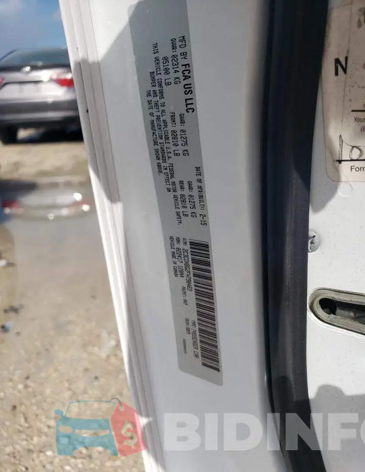 2C3CDXBG2FH790463 Photo# 12