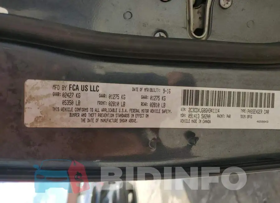 2C3CDXJG8GH341114 Photo# 12