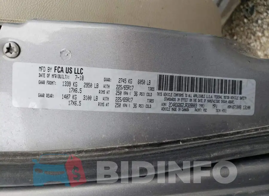 2C4RDGBG2JR328803 Photo# 13
