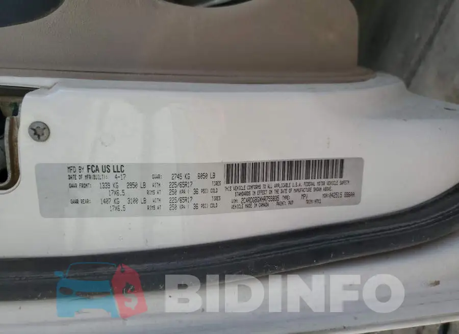 2C4RDGBGXHR755835 Photo# 13