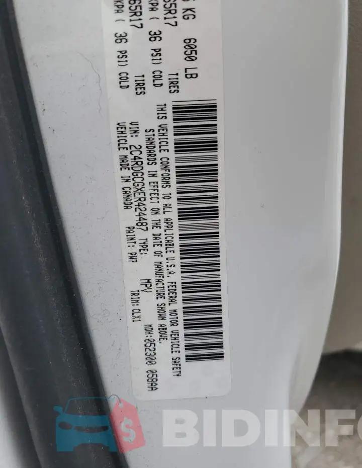 2C4RDGCGXER424487 Photo# 12