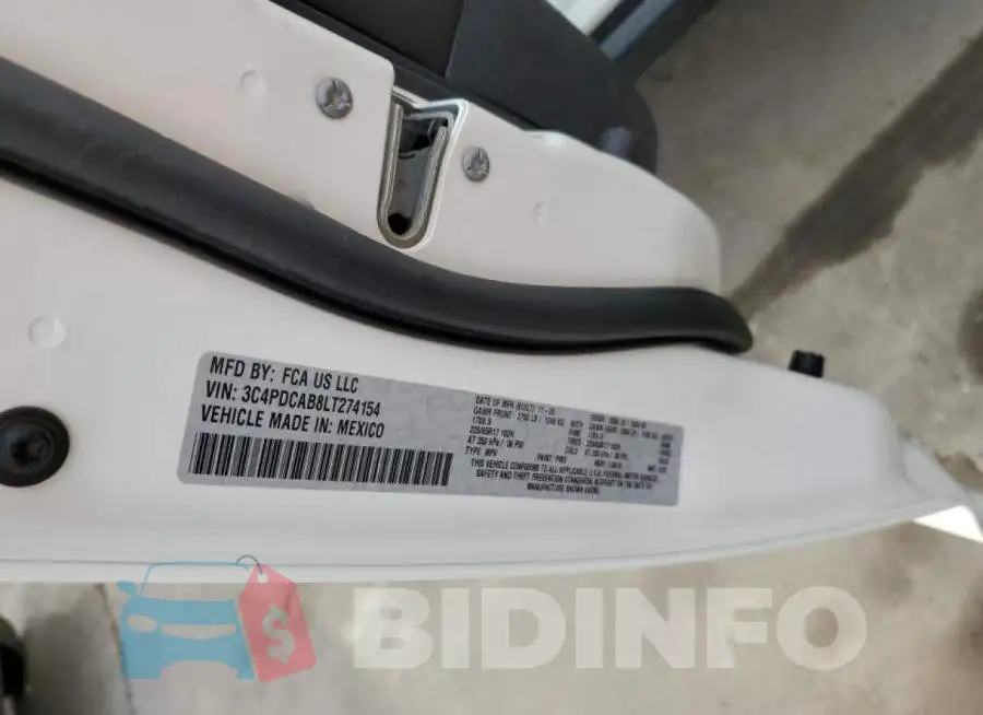 3C4PDCAB8LT274154 Photo# 12