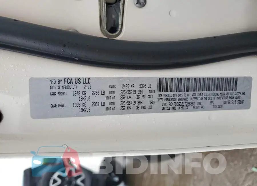 3C4PDCGB2LT206861 Photo# 14