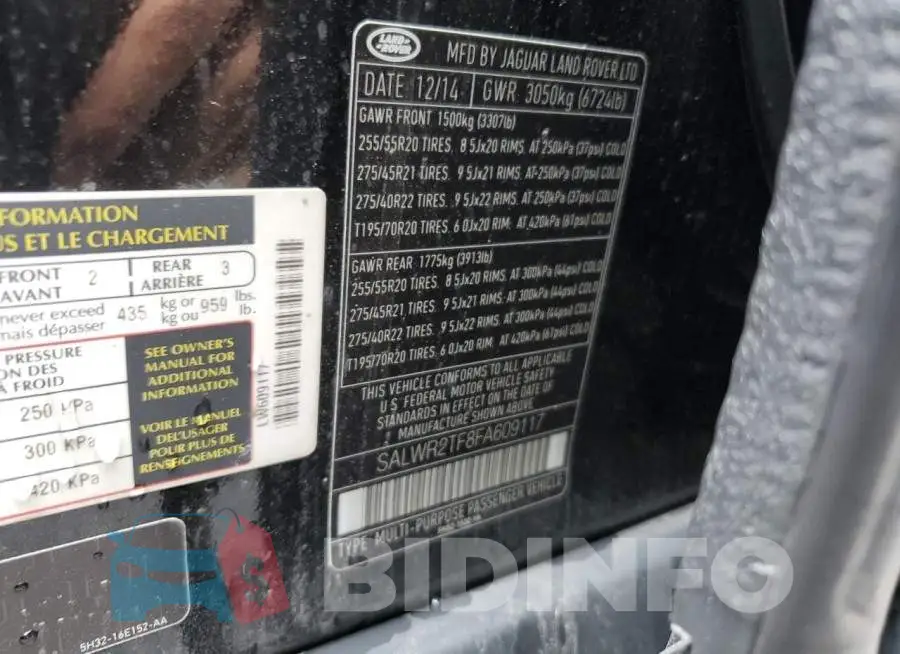 SALWR2TF8FA609117 Photo# 13