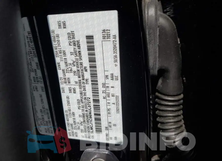 5LMCJ1C96NUL07272 Photo# 12