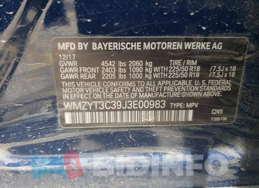 WMZYT3C39J3E00983 Photo# 12