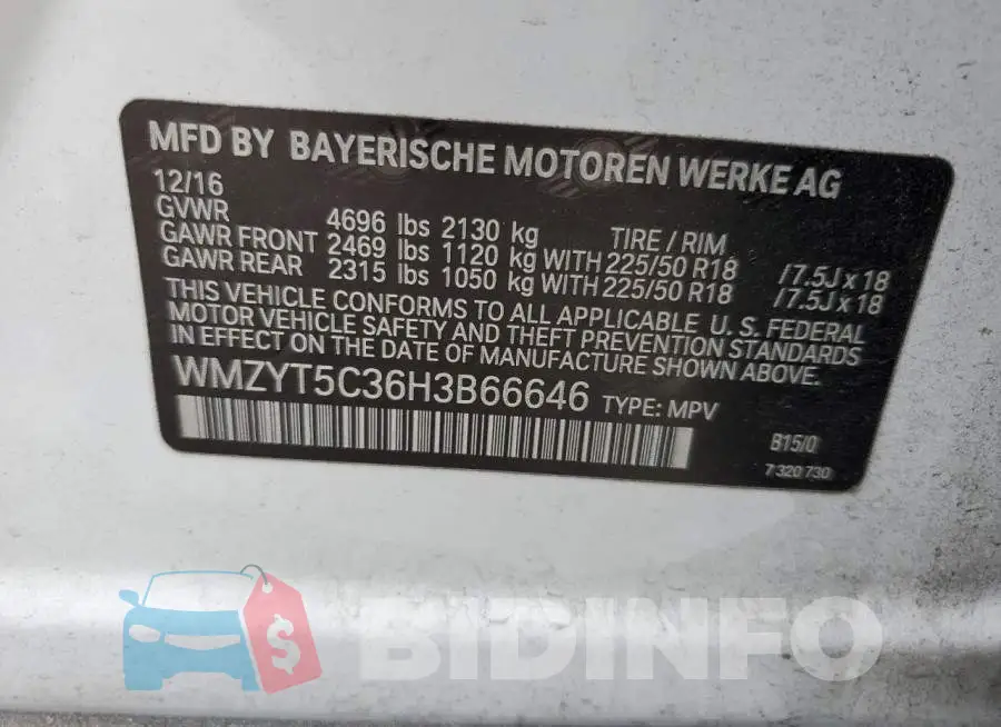 WMZYT5C36H3B66646 Photo# 13