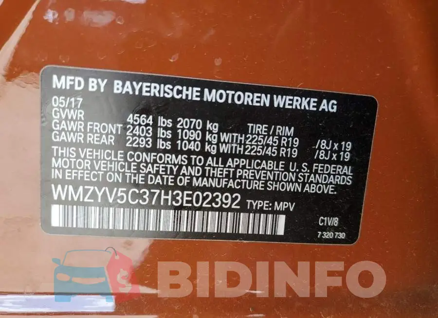 WMZYV5C37H3E02392 Photo# 13