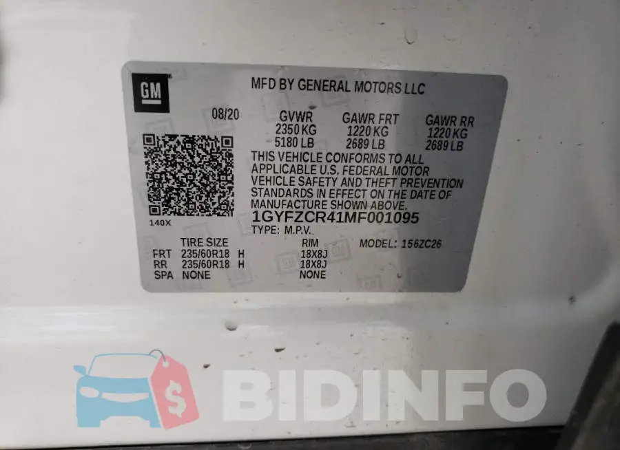1GYFZCR41MF001095 Photo# 13