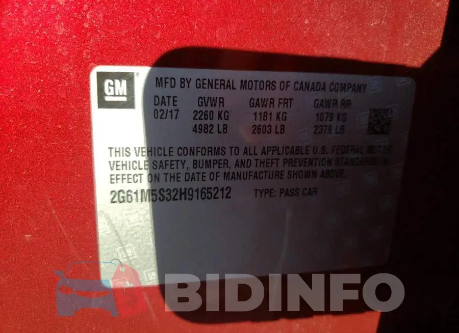 2G61M5S32H9165212 Photo# 13