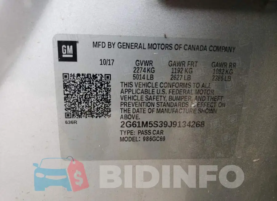 2G61M5S39J9134268 Photo# 12