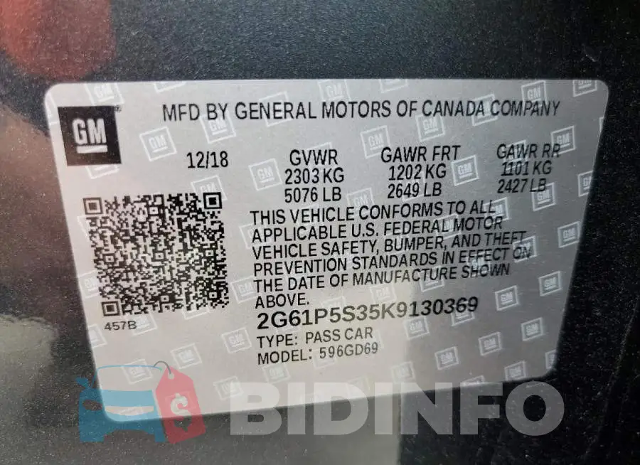 2G61P5S35K9130369 Photo# 12